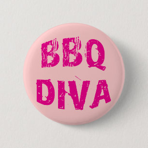 BBQ Diva 2 Inch Round Button