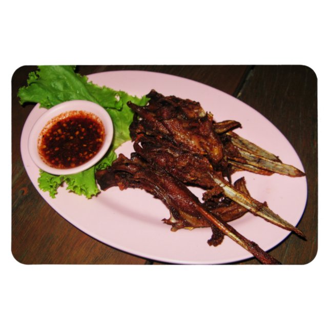 BBQ Duck Beaks ... Thai Asian Street Food Magnet (Horizontal)