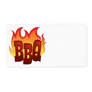 bbq flame text design