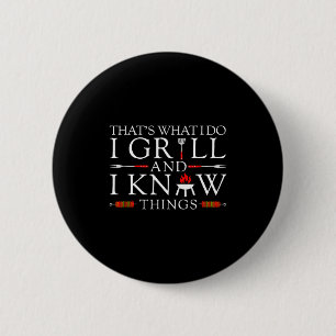 Bbq food lover that's what do grill and know 2 inch round button