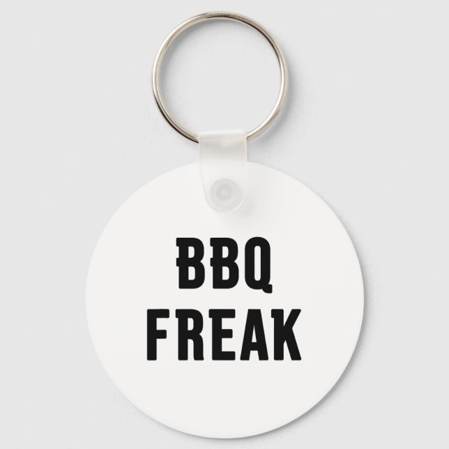 Bbq Freak  Keychain (Front)