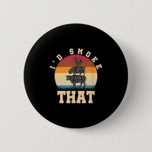 Bbq funny men barbecue party gift retro barbecue 2 inch round button
