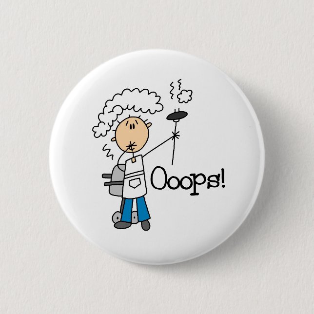 BBQ Gone Bad 2 Inch Round Button (Front)