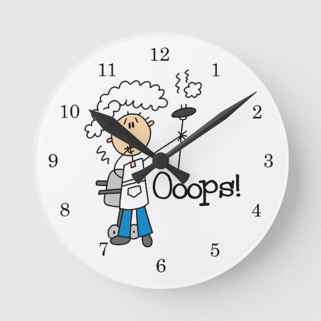 BBQ Gone Bad Round Clock (Front)
