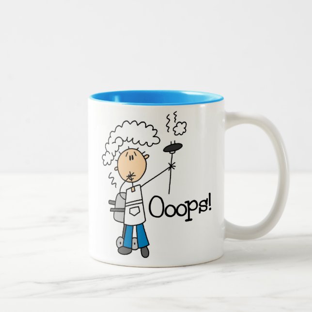 BBQ Gone Bad Two-Tone Coffee Mug (Right)