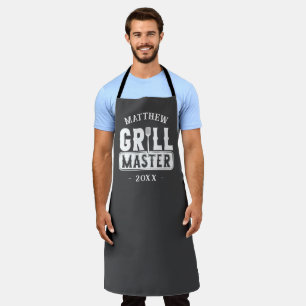 BBQ Grill Master Personalized Best Dad Father's Apron