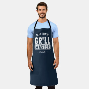 BBQ Grill Master Personalized Best Dad Father's Apron