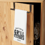 BBQ Grill Master Personalized Best Dad Father's   Kitchen Towel<br><div class="desc">Funny BBQ Grill Master Personalized Barbecue Best</div>
