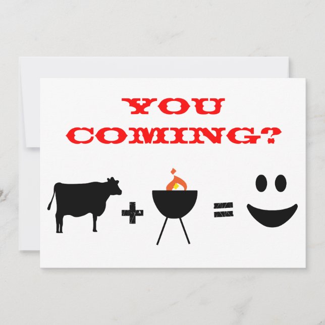 BBQ invitation (Front)