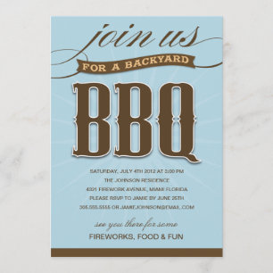 BBQ JARDIN  INVITATION À LA FÊTE