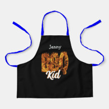 BBQ Kid Apron. Customizable. Barbecue lover. 