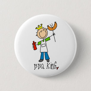 BBQ King 2 Inch Round Button