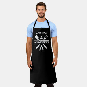 BBQ King Barbecue Personalized  Apron
