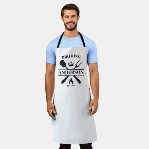 BBQ King Barbecue Personalized  Apron