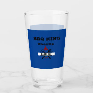 BBQ KING Editable text Glass