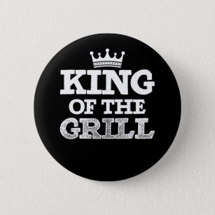 Bbq King Of The Grill Retro Vintage 2 Inch Round Button