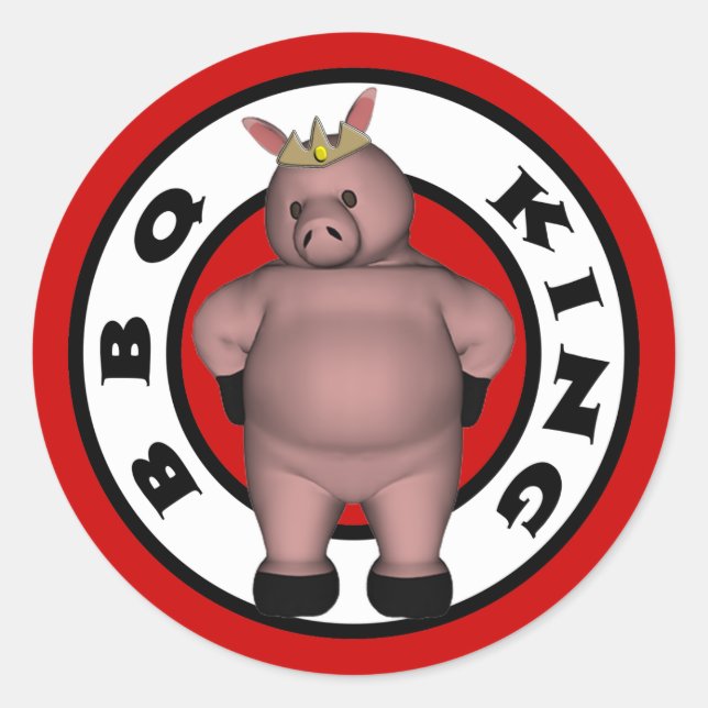 BBQ King Stickers (Front)