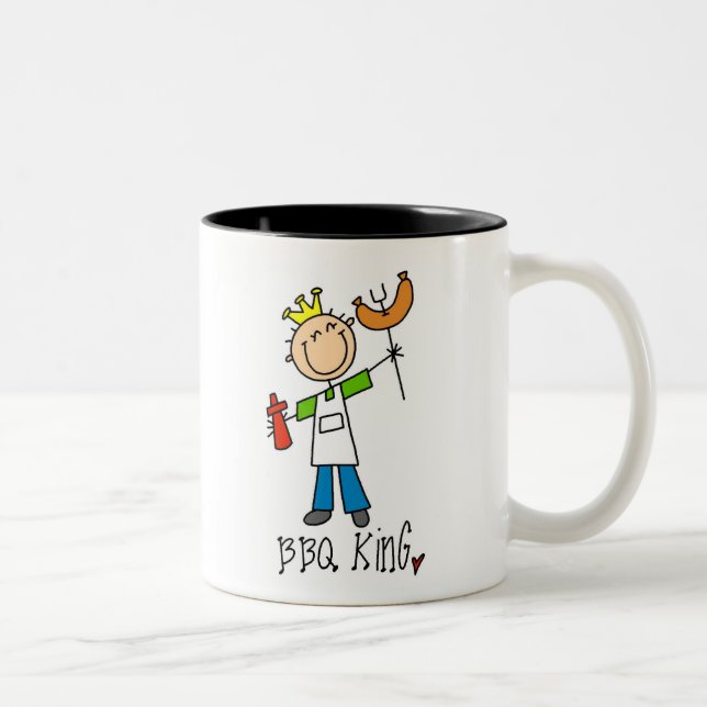 BBQ King Two-Tone Coffee Mug (Right)