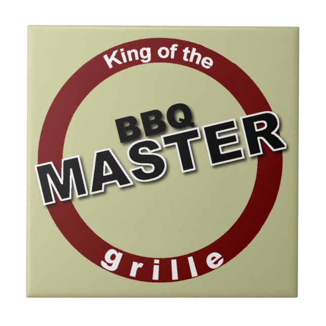 BBQ Master King of the Grille Tile (Front)