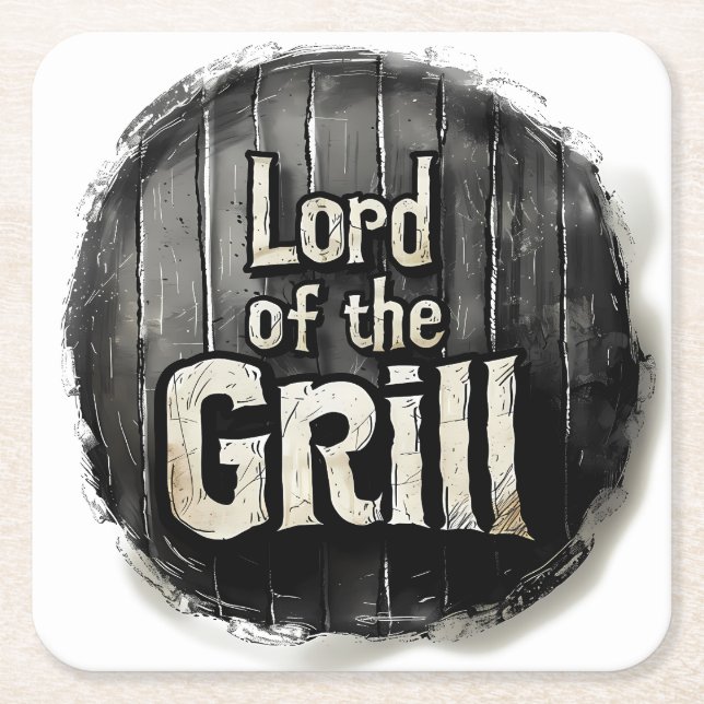 BBQ Master” Paper Coaster (Front)