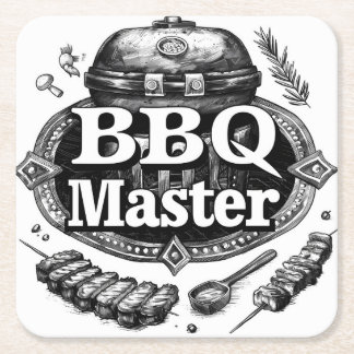 BBQ Master” Paper Coaster