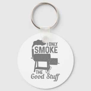 Bbq Meat Smoking Smoker Grill Grilling Funny  Keychain