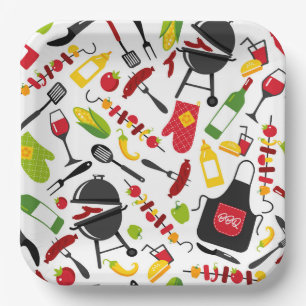BBQ PAPER PLATE