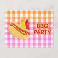 BBQ Party Hot Dog Condiments