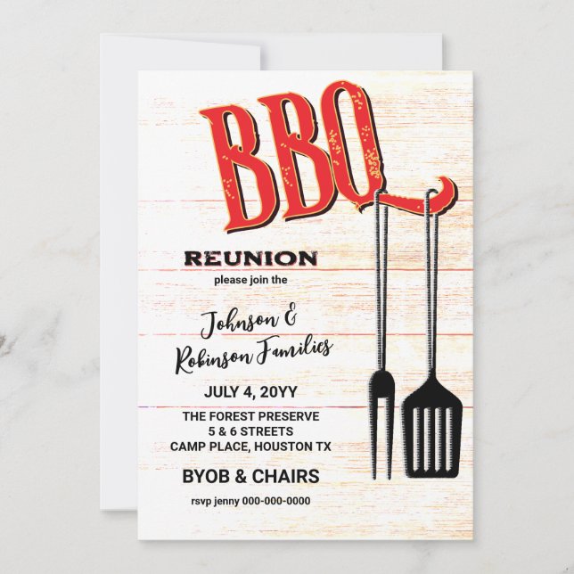 BBQ Party Invitation (Front)