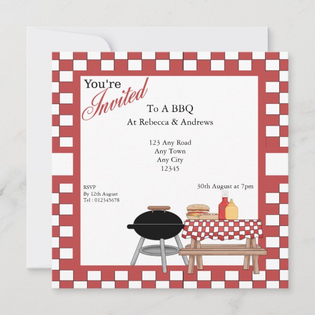 BBQ Party Invitation (Front)