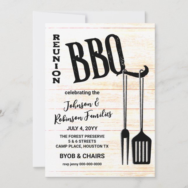 BBQ Party Invitation (Front)
