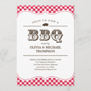 BBQ Party Invitations