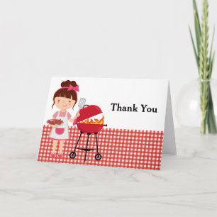 BBQ party Thank You Card