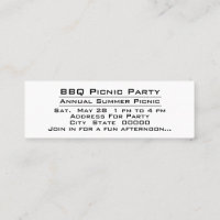 BBQ Picnic Backyard Party Celebration Invitation