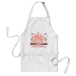 BBQ Pig Funny Barbecue Grill Competition Custom Standard Apron