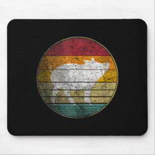 Bbq pig - vintage birthday mother's father's day mouse pad