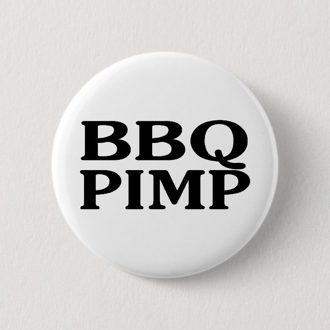 BBQ Pimp 2 Inch Round Button (Front)