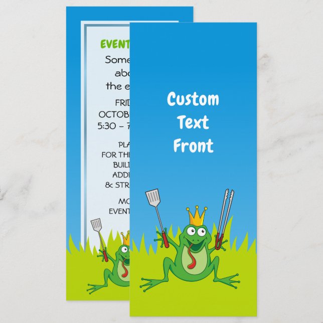 BBQ Prince Invitation (Front/Back)