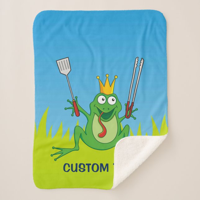 BBQ Prince Sherpa Blanket (Front)