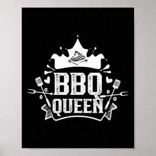 Bbq Queen Grill Meat Byrbecue Grilling Bbq Poster