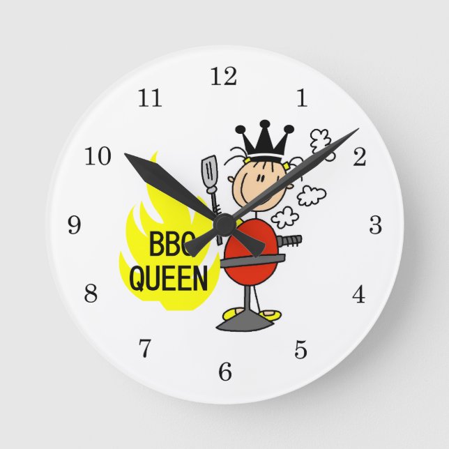 BBQ Queen Round Clock (Front)