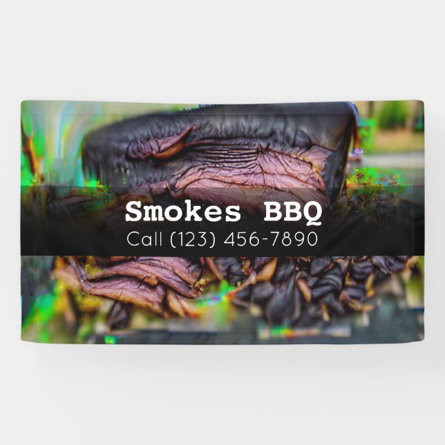 BBQ Restaurant Smoked Grilled Business Banner (Horizontal)