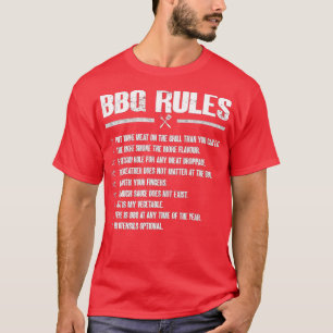 BBQ Rules - Barbeque Smoker BBQ  T-Shirt