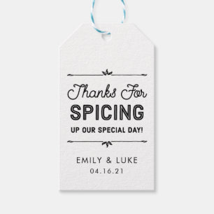 BBQ Sauce as Wedding Favours, Salsa, Hot Sauce Gift Tags