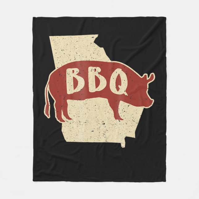 Bbq sauce | barbecue chef | meat cook gift fleece blanket (Front)