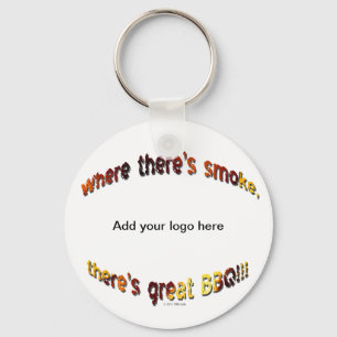 BBQ Smoke Keychain