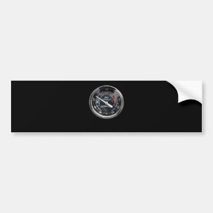 BBQ Smoker 225 Degree Temperature Gauge Perfect Bumper Sticker