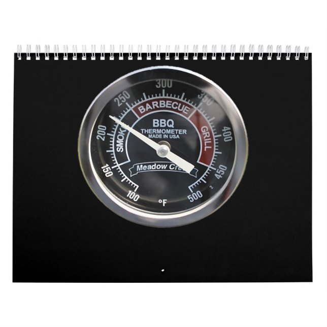 BBQ Smoker 225 Degree Temperature Gauge Perfect Calendar (Cover)