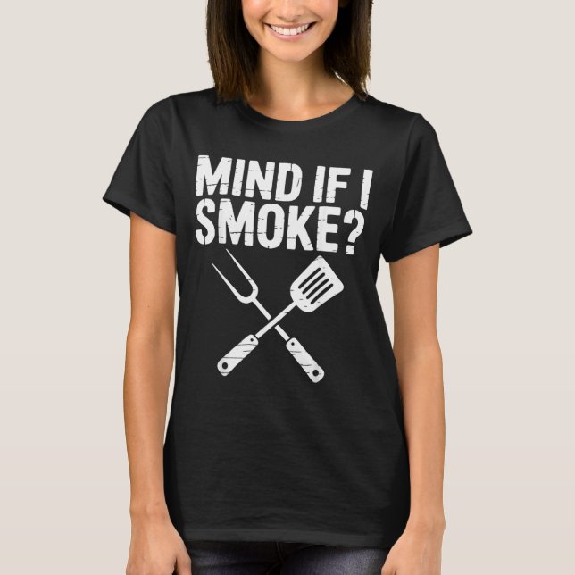 Bbq Smoker Grill Humour Pitmaster T-Shirt (Front)