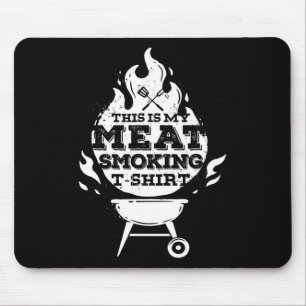 Bbq Smoker Vintage This Is My Meat Smoking Mouse Pad